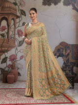 KcPc Traditional Royal Meenakari Pure Khaddi Georgette Saree for Women