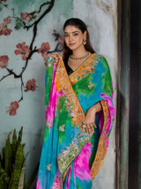 KcPc Premium Georgette Traditional Festive Wear SareesKDN
