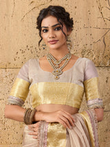 KcPc New Elegant Tari Border Tissue Silk Saree Janhvi Kapoor Inspired EditionAST