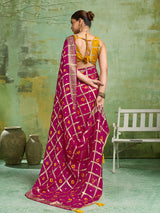 KcPc Lightweight Casual Georgette Saree in Bandhani Style CHAND