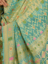 KcPc Pure Khaddi Georgette Meenakari Neemzari Bandhej Dupatta