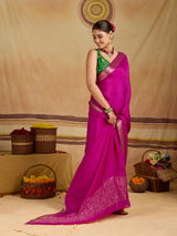 KcPc New arrival Pure ojariya Chinon Beautiful Zari border Pallu saree,MAHA