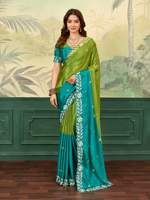 Buy Bollywood Style With Kashida Work Saree