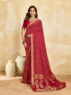 Buy Bandhani Style Saree With Traditional Wear