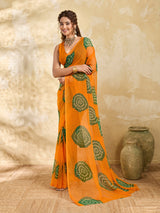 Rajwadi Bandhani Style saree under 500