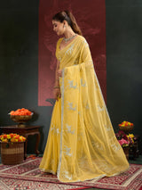 KcPc Designer Style Georgette Saree Featuring Traditional Gota Work