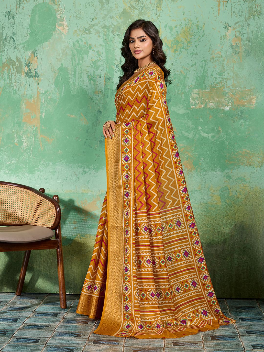 Buy New Launch Cotton Silk Printed Style With Daily Wear Saree