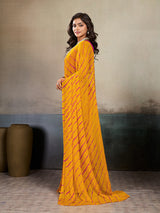 Buy New Chiffon Leheriya Style With Casual Wear Saree