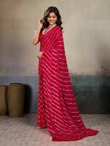 Buy New Chiffon Leheriya Style With Casual Wear Saree