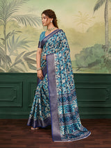 Buy Printed Style With Zari border Saree