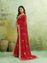 Buy New Festive Special Bandhani Saree With Festive Wear KcPc 