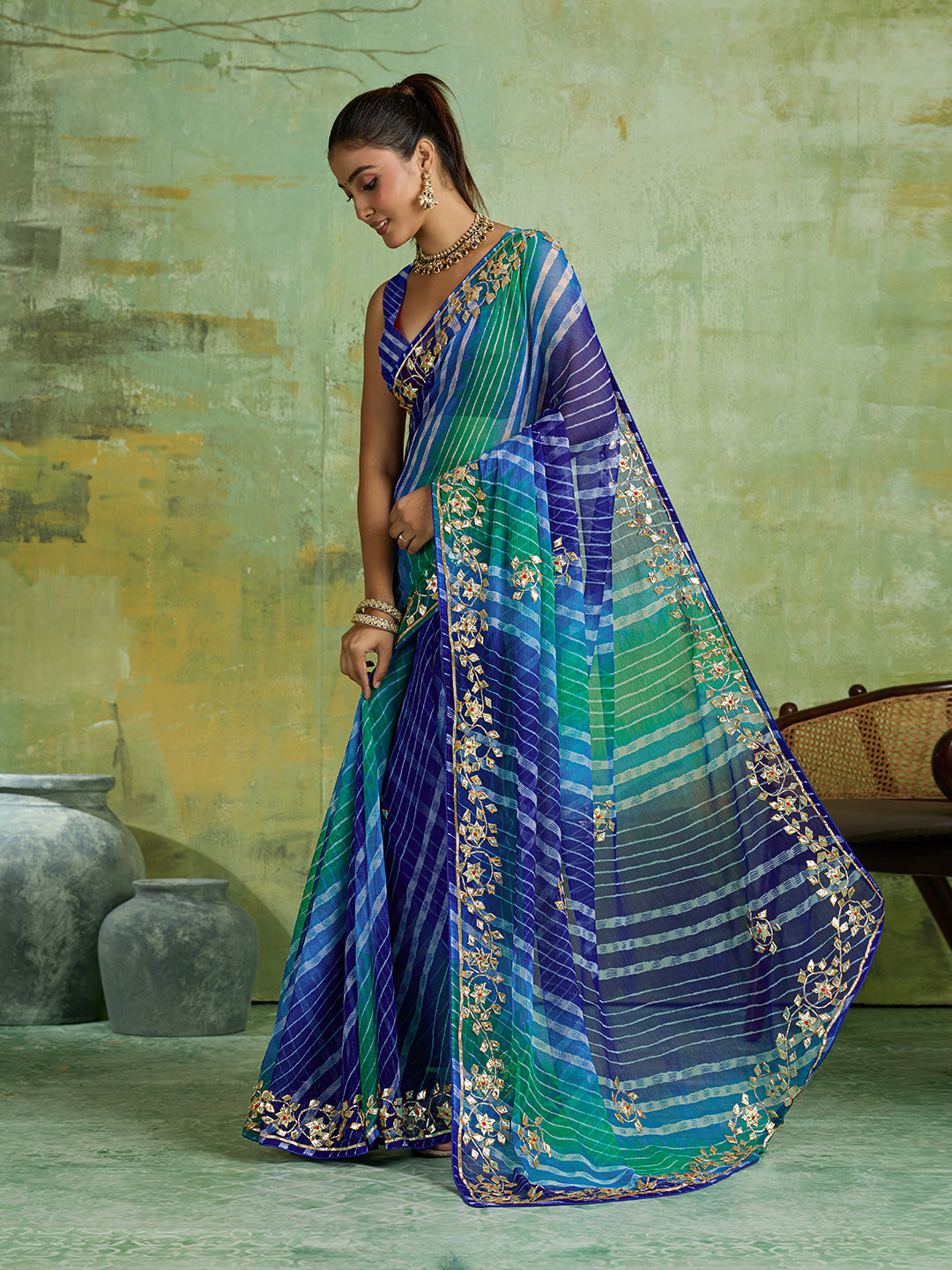 KcPc Traditional Leheriya Saree Collection for Festive Celebrations SFS