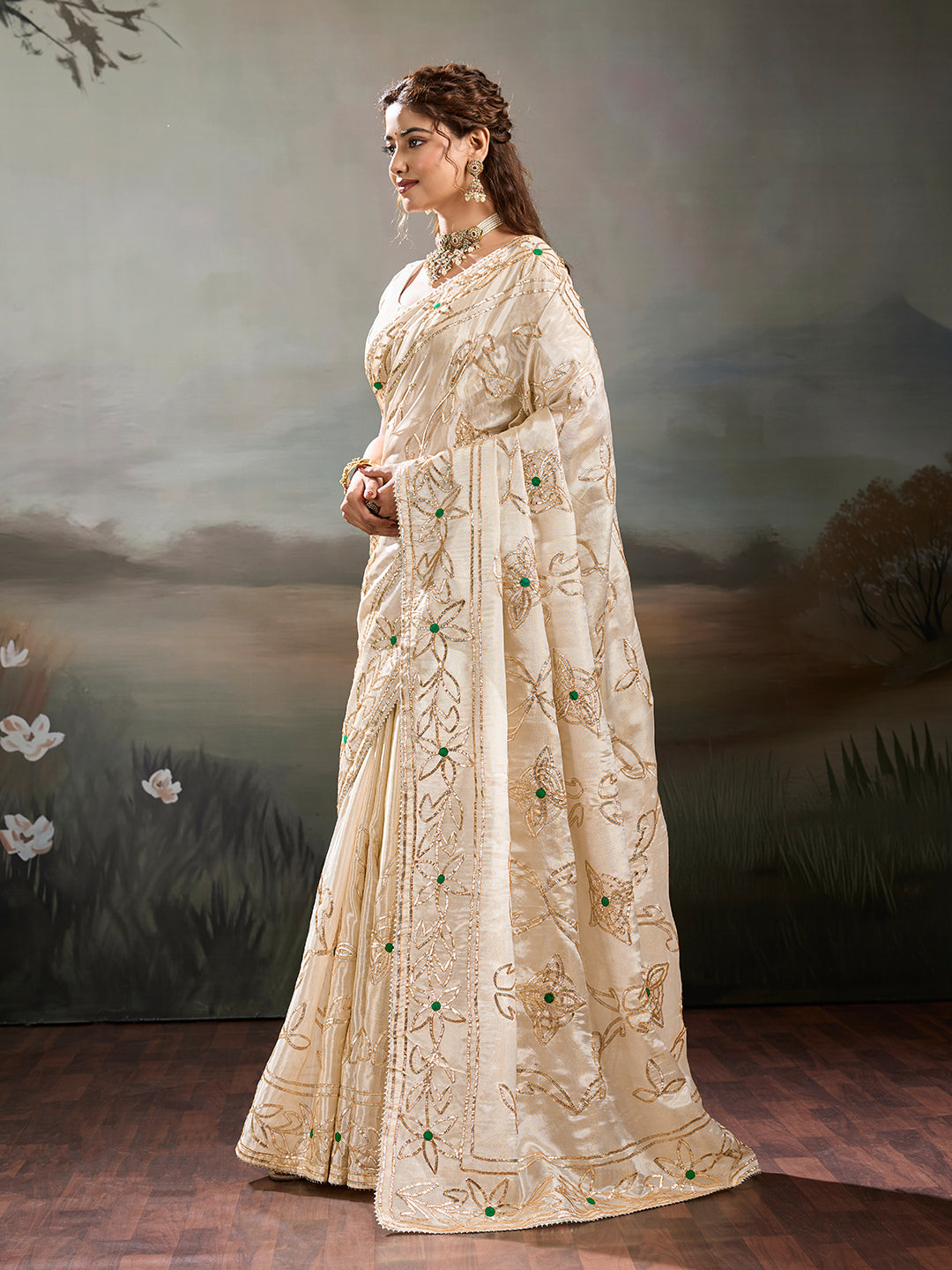 Buy Tusser Silk With Traditional Style Saree KcPc 