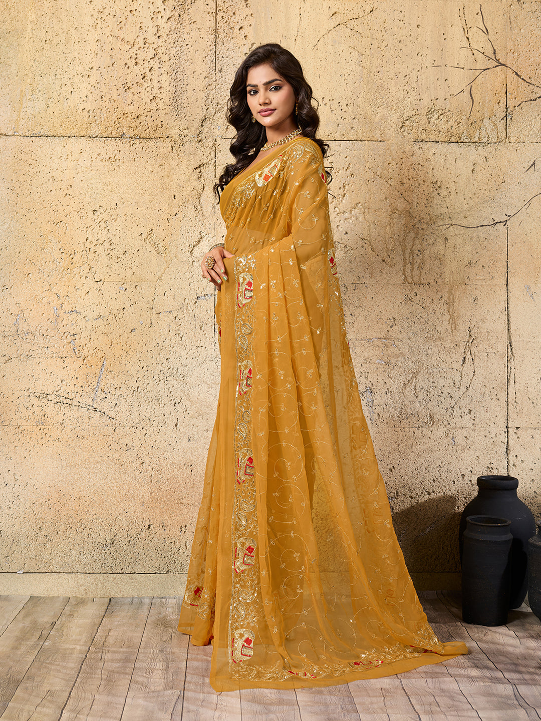KcPc Special Classic Traditional Saree in Royal Georgette FabricJAY