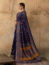 KcPc Latest Handpicked Pashmina Silk Foil Print SareeSTR