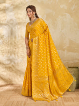 Buy New Elegant Bandhani Saree With Festive Wear KcPc