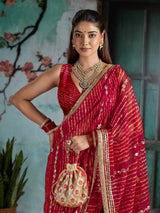 KcPc Royal Georgette Saree with Gotapatti Work MHS