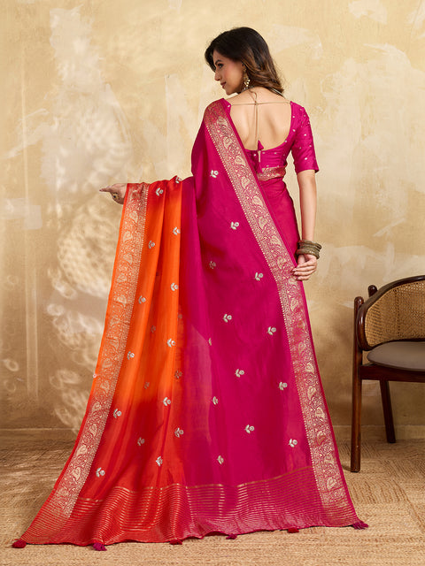 KcPc New Soft Dola Silk Designer Saree with Stunning Gotapatti Detailing  GAN