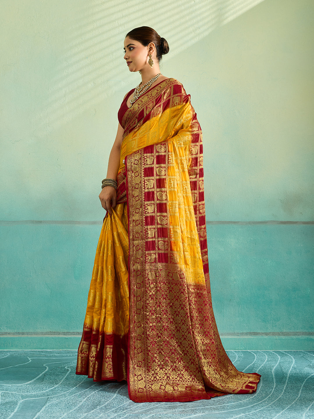 Buy Banarasi Saree With Festivel Wear