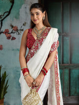 KcPc New Chinon Silk Bollywood Style With Sequence Gotapatti Work Saree PDM
