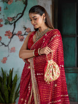KcPc Royal Georgette Saree with Gotapatti Work MHS