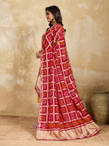 KcPc Premium Bandhani Modal GajiSilk Dupatta for Traditional Wear MEG
