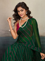 Buy New Chiffon Leheriya Style With Casual Wear Saree