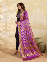KcPc Special Silk Bandhani Dupatta with Handmade WorkSA