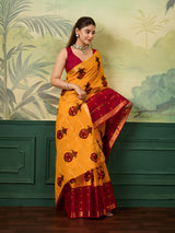 KcPc New Classic Festive Wear Cotton Saree with Bandhej WorkKC
