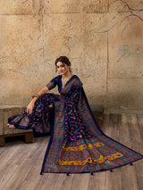 KcPc Latest Handpicked Pashmina Silk Foil Print SareeSTR