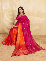 KcPc New Soft Dola Silk Designer Saree with Stunning Gotapatti DetailingGAN