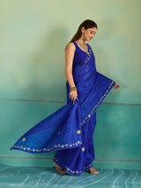 Buy Leheriya Style With Gotapatti Work Saree