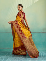 Buy Banarasi Saree With Festivel Wear
