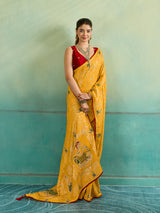 KcPc New Elegant Dola Silk Karwachauth Saree with Shiroshki Banarasi WorkPDM