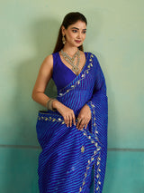 Buy Leheriya Style With Gotapatti Work Saree