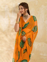 Rajwadi Bandhani Style saree under 500