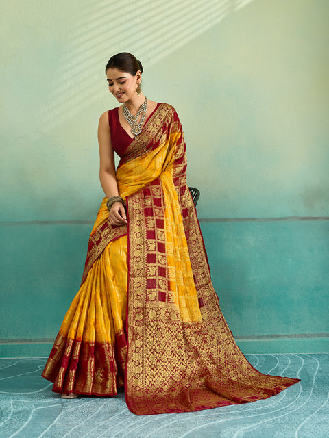 Buy Banarasi Saree With Festivel Wear
