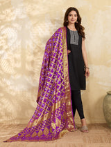 KcPc Special Silk Bandhani Dupatta with Handmade WorkSA