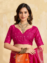 KcPc New Soft Dola Silk Designer Saree with Stunning Gotapatti DetailingGAN