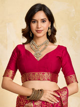 Buy Bandhani Style Saree With Traditional Wear