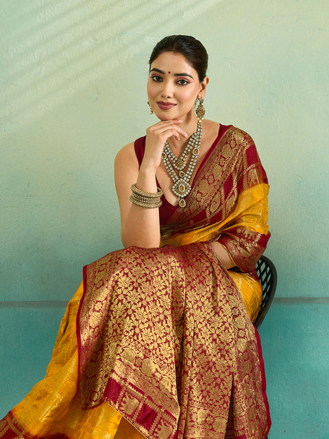 Buy Banarasi Saree With Festivel Wear