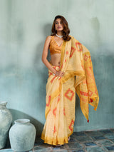 KcPc Premium Cotton Silk Sarees with Elegant Mirror Work GAN