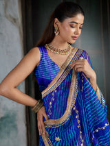 KcPc Designer Gotapatti Work Georgette Leheriya Saree MHS