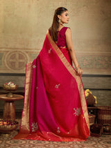KcPc New Beautiful H O Silk Banarasi Style With Zardoji Work Saree AMT