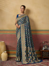 Designer Pure Khaddi Georgette Meenakari Saree with Blouse 1