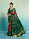 KcPc Latest Pure Gaji Silk Bandhani Ghatchola SareeRed Green