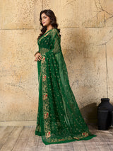 KcPc Cultural Elegance Traditional Georgette Saree for BridesmaidsJAY