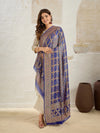 KcPc Pure Khaddi Georgette Meenakari Neemzari Bandhej Dupatta