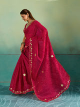 Buy Leheriya Style With Gotapatti Work Saree