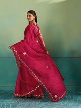 Buy Leheriya Style With Gotapatti Work Saree